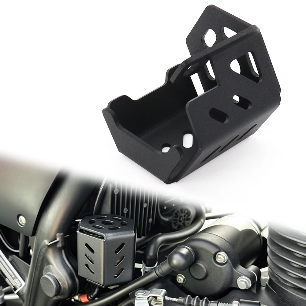 

Fit for Royal Enfield Himalayan 411 2016-2023 SCRAM 411 2022 2022-2024 Motorcycle Steel Rear Brake Fluid Reservoir Guard Cover