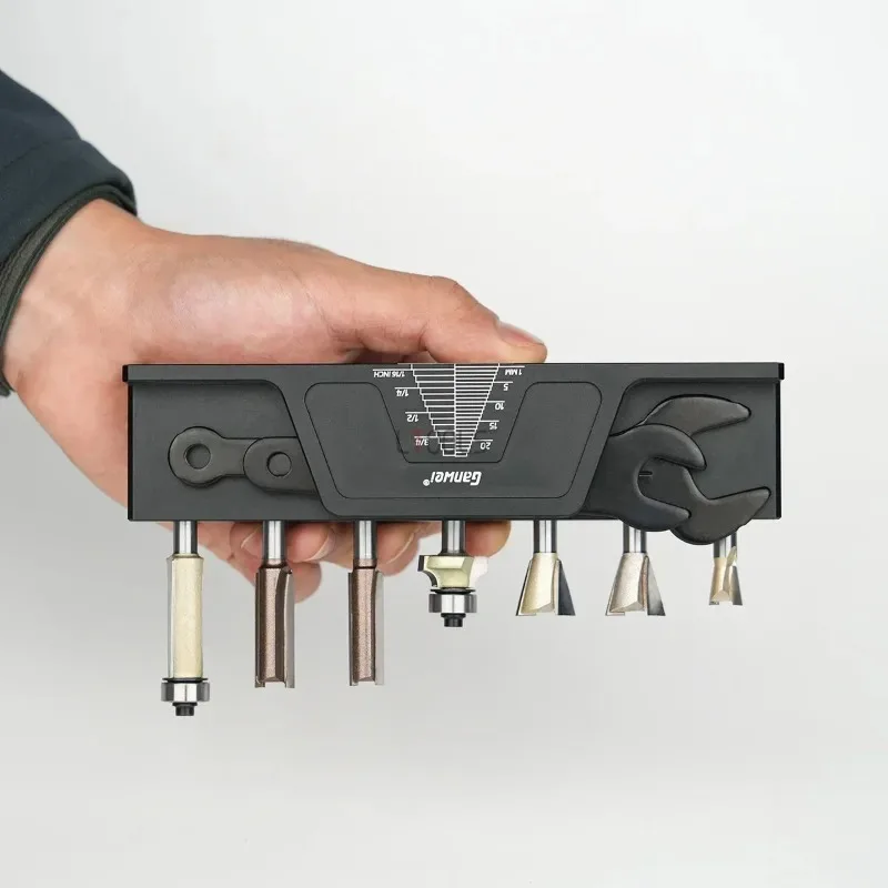 

Milling cutter storage tool Aluminum Tools Holder with Magnetic Attraction woodworking tool display stand Reamer Storage Seat