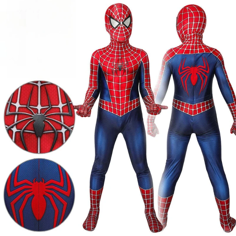 

Spiderman Costume Boys Girls Superhero Monkey Miles Morales Spider-Man Costume Zentai Monkey 3D Style Halloween Costumes New