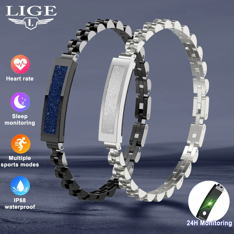 Stylish Women's Smart Bracelet with Remote Camera Control Steps Counter Multiple Sports Mode Electronic Wristband Men Smartband
