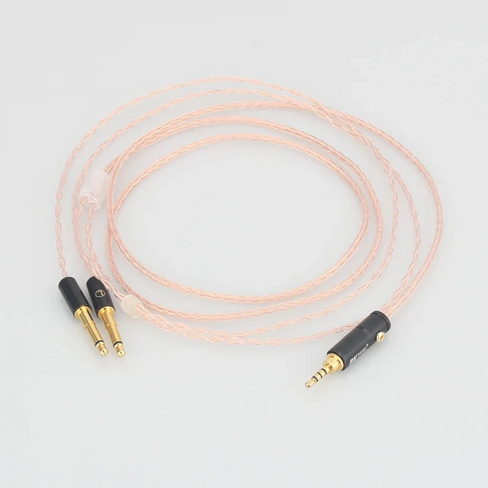 8cores Replacement Headphones Cable Audio Upgrade Cable For Meze 99 Classics/Focal Elear Headphones Pure Copper Cable