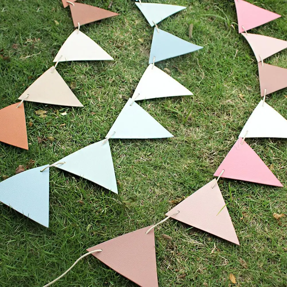 12Pcs/Set Flags String Waterproof Outdoor Decor Supplies Vibrant Color Triangle String Bunting Banner for Camping Party Decor silesian quartet string quartets 11 13