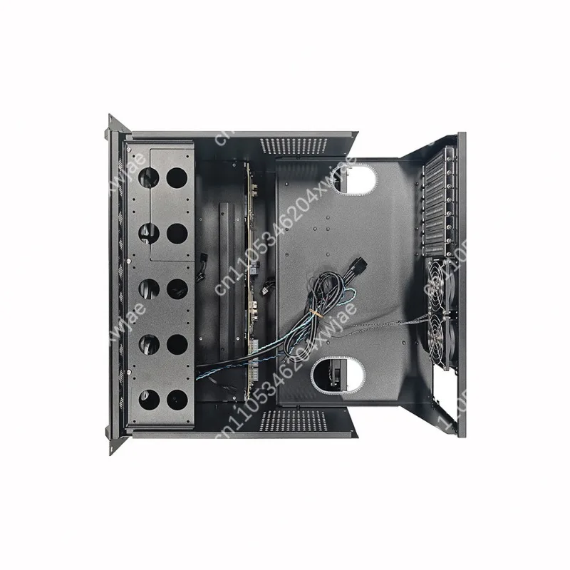 12 Bay Hot Swap NAS Chassis Rackmount Support ATX PSU ATX MB 360mm Liquid Cooling Full Height Expansion Slot
