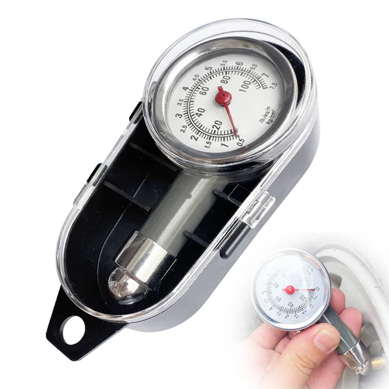 Auto Tire Pressure Gauge Metal Truck Racing Car Tire Pressure Measuring Instruments Tyre Meter Vehicle Tester Monitoring System