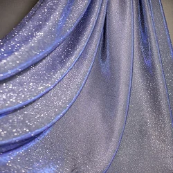 Starry Sky Highlight Stretch Laser Fabric Dream Reflective Designer Fabric Creative Party Wedding Dress Making Fabric