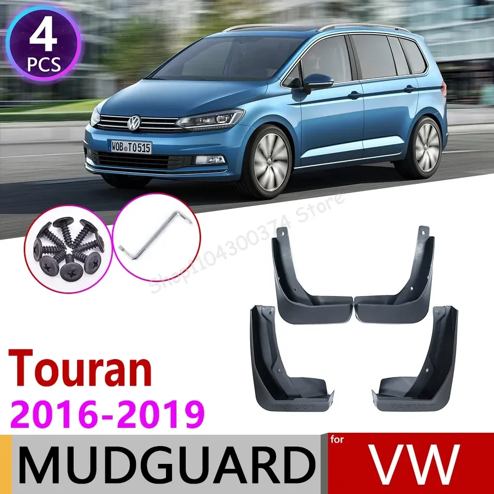 for Volkswagen VW Touran MK2 2016 2017 2018 2019 Mudflap Fender Mudguard Mud Flaps Guard Splash Flap Mudguards Car Accessories