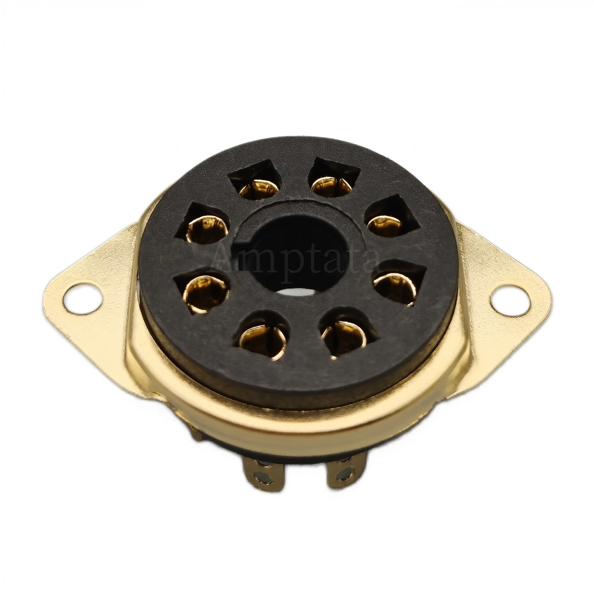10 Pcs GZS8-B 8-Pin Bakelite Tube Socket Chassis Mount Silver/Gold Plated for KT66 KT88 6SL7 6SN7 6L6 5U4G-HiFi Audio Valve Base