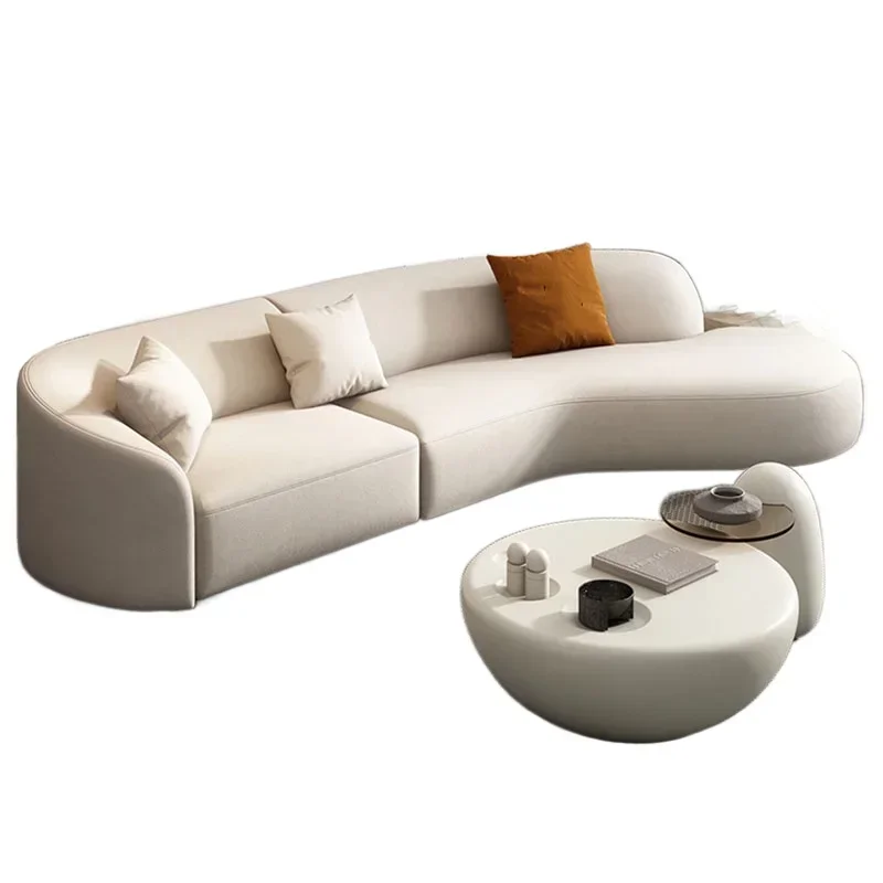 

Практичные белые диваны для гостиной в скандинавском стиле, изогнутые, простые, в форме пузыря, с функцией реклайнера, милая мебель в стиле Cloud