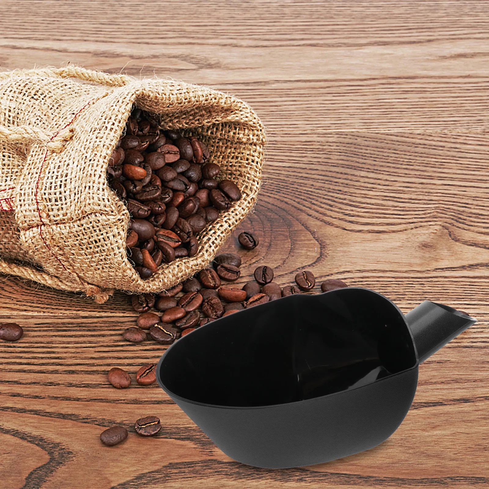 

Coffee Beans Scoop Dark Grey Large Capacity Premium Material Multifunctional for Weighing Filling Beans Food Scoop Kitchen Tool