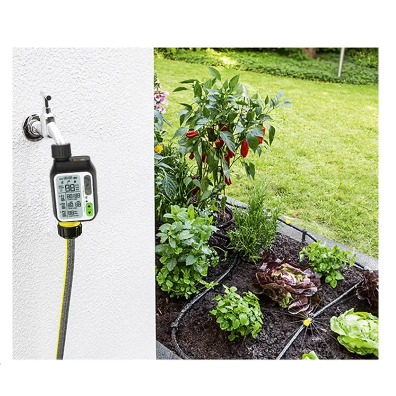 

Irrigation Water Timer Garden Drip Accessories Sprinkler Timer Program Set Smart Rain Sensor Outdoor