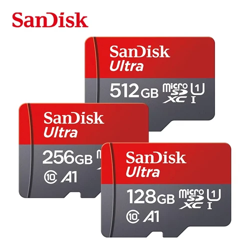 Imagen 2 del producto Tarjeta de Memoria Sandisk de 512 GB, 256 GB, 128 GB, 64 GB, 32 GB, TF Micro SD Clase A1-10 UHS-1, Memoria Flash Microsd
