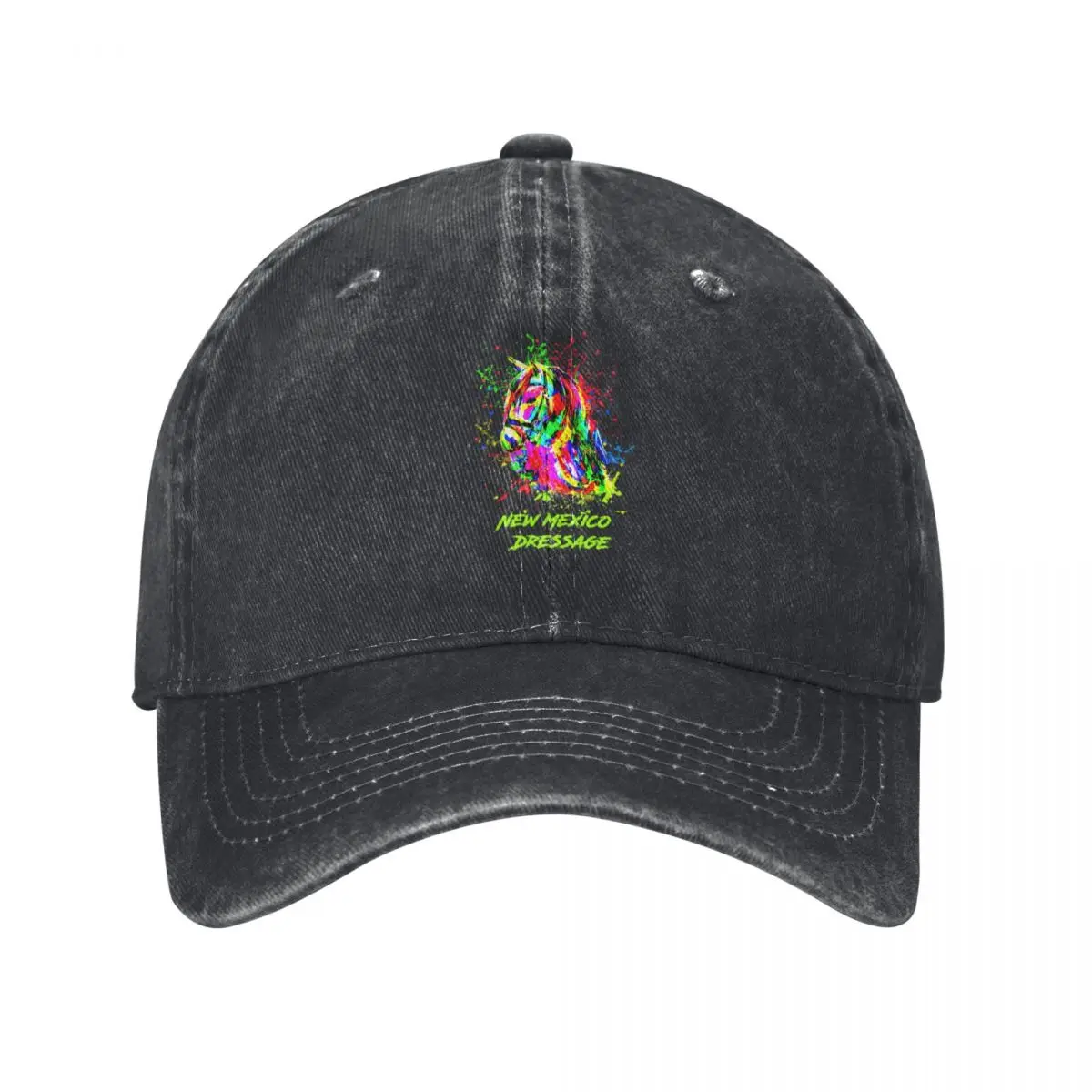 New Mexico Dressage Painted Horse Baseball Cap Hat Beach Golf Hat Man Custom Cap Women's Golf Clothing Men's