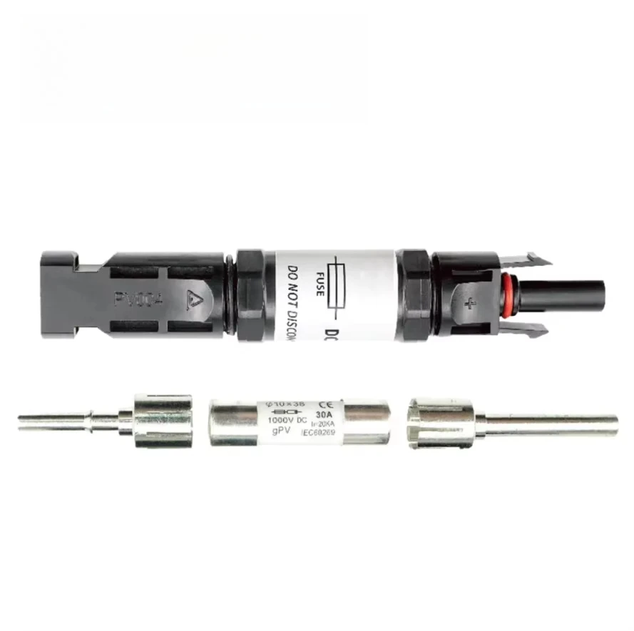 

10*38 Inline PV Fuse Connector 1000V Waterproof Fuse Holder for Solar PV Power System Short Circuit Protection