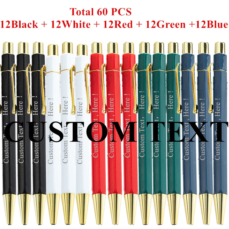 Laser Engraved Personalized Paint Coated Ballpoint Pen Custom Name Logo Text Inspirational Quote Office Back To School Corporate