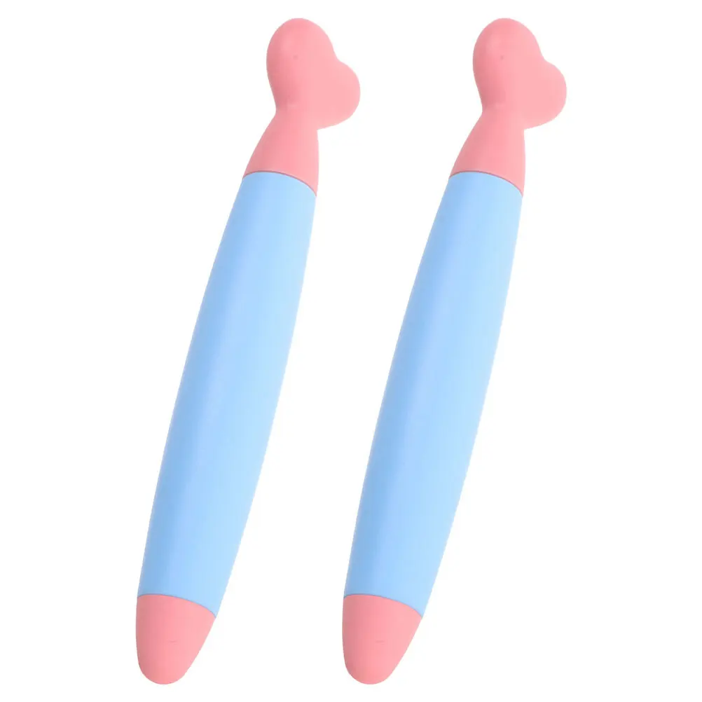 

2Pcs Flat Touchscreen Stylus Pens Cartoon Design Writing Pen for Tablets Learning Interactive Touch Screen Pen Stylus