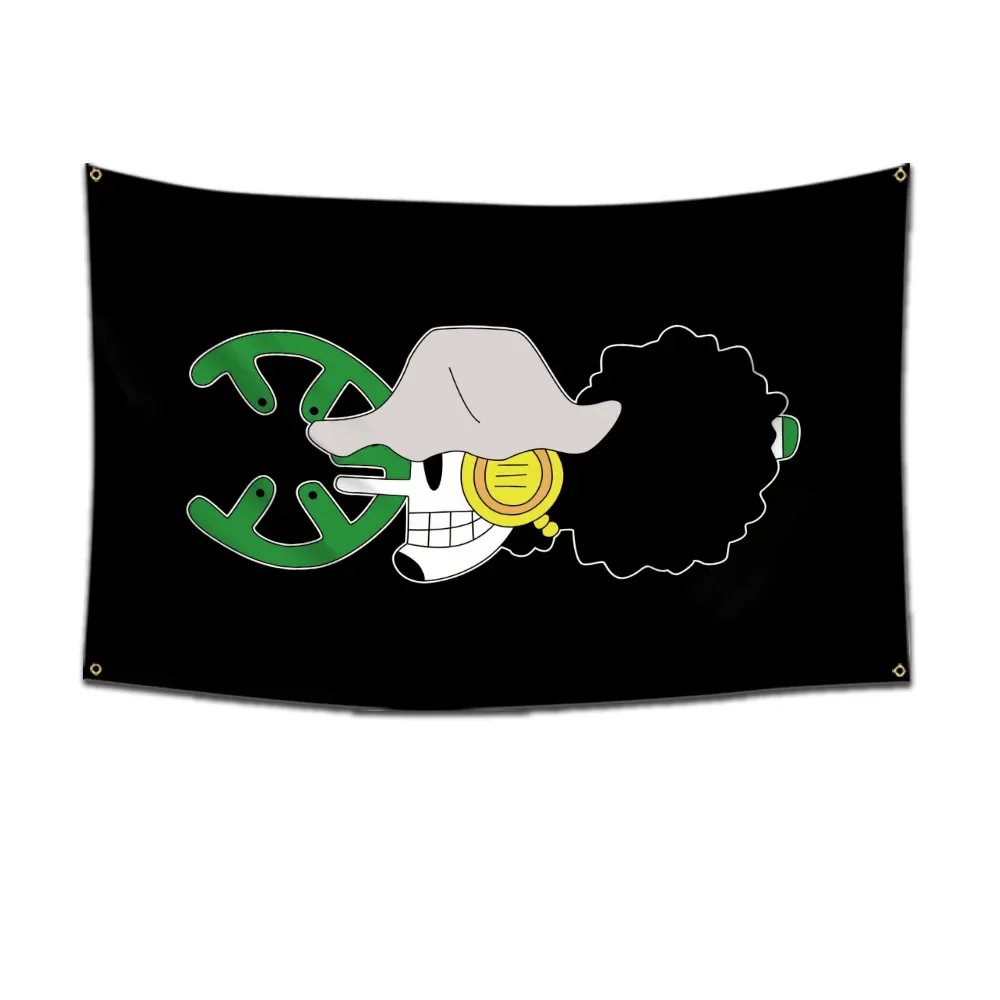 Anime One Piece Jolly Roger Wanddekoration Banner Gemälde Spielzeug Cartoon Luffy Zoro Strohhut Piraten Totenkopf Flagge Spielzeug für Kinder Geschenk