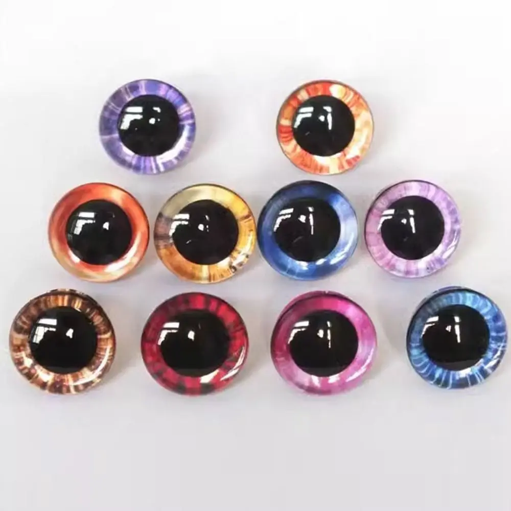 Hoge Kwaliteit 18Mm Plastic Veiligheidsogen 10 Kleuren Poppenaccessoires Flash Eyes Ambachten Doe-Het-Zelven Poppenpoppenaccessoires