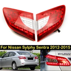 DECHO 2pcs LED Taillight For Nissan Sylphy Sentra 2012 2013 2014 2015 Brake Light Rear bumper Taillights taillamps tail light