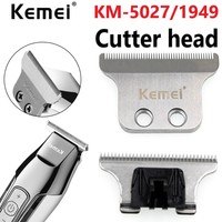 Professional 2-Hole Double Wide Trimmer Blade Replaceable Cutter Head For Kemei KM-5027/1949 Hair Clipper with Screw without Oil