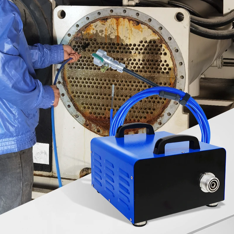 

900rpm KT 208 Heat Exchanger Tube Cleaner Machine Chiller Condenser Cleaning Equipment Rotary Brush With Water Spray