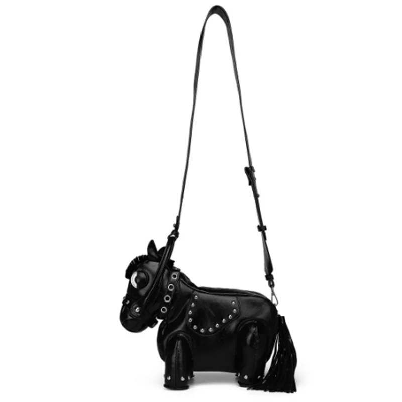 2025 new female bag animal shape personality creative pony bag single shoulder crossbody mobile phone purse for women