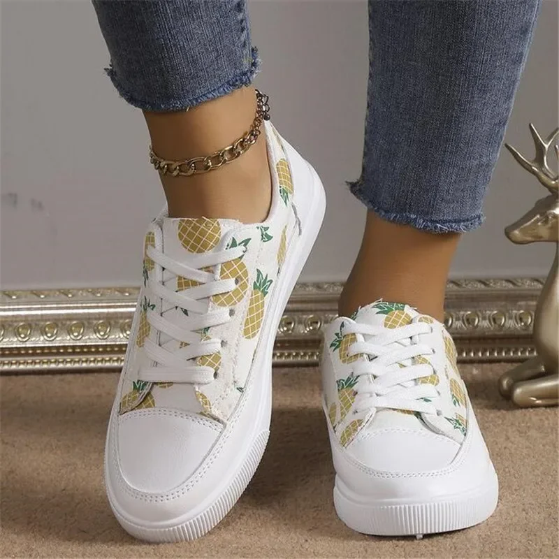 Sneakers Women Shoes Leather Loafers Shoes for Women Comfortable Slip on Shoes Hand Sewing Thread Mom  Zapatillas De Mujer