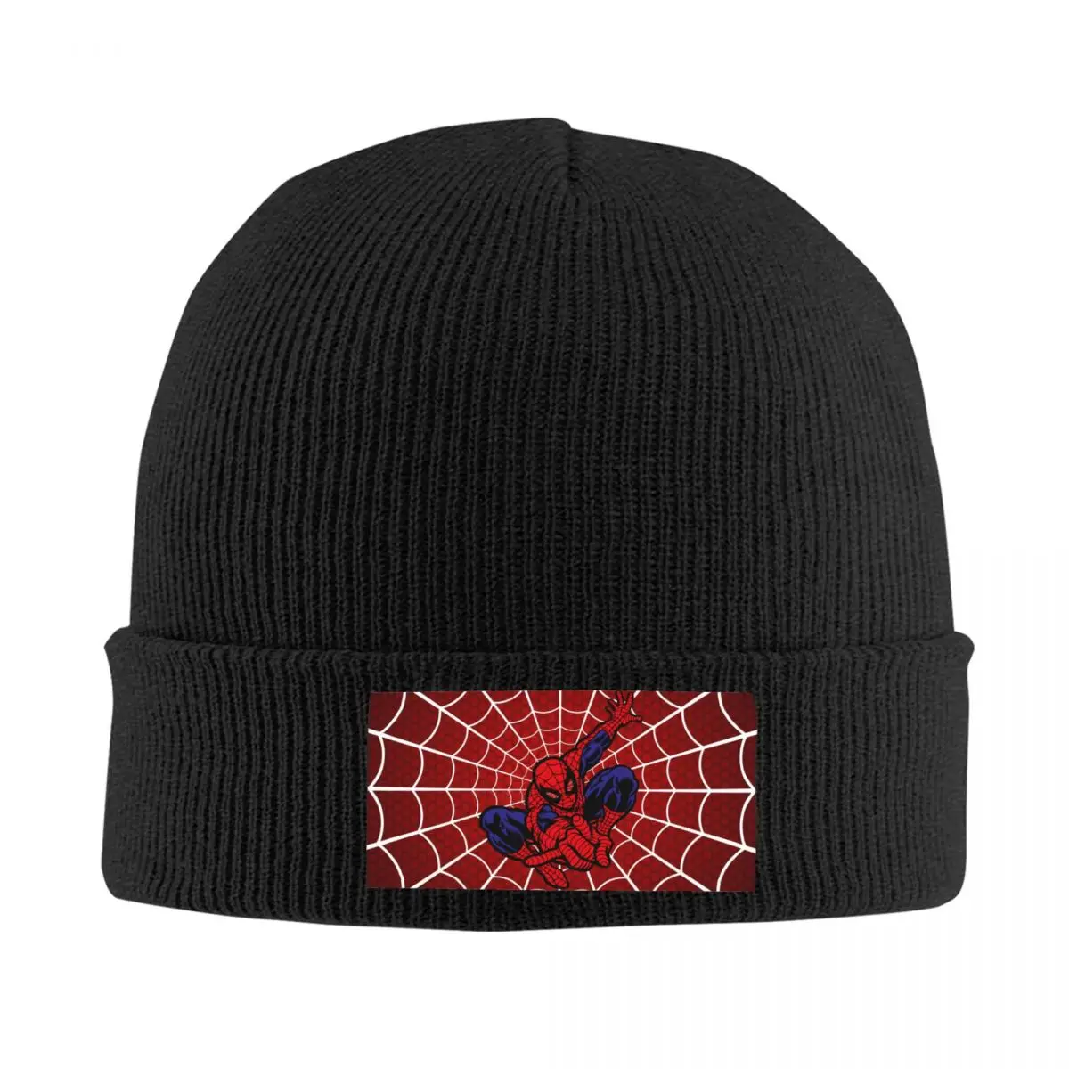 Custom Spider Man Superhero Anime Bonnet Hat Knitted Hats Men Women Cool Unisex Adult Warm Winter Skullies Beanies Caps