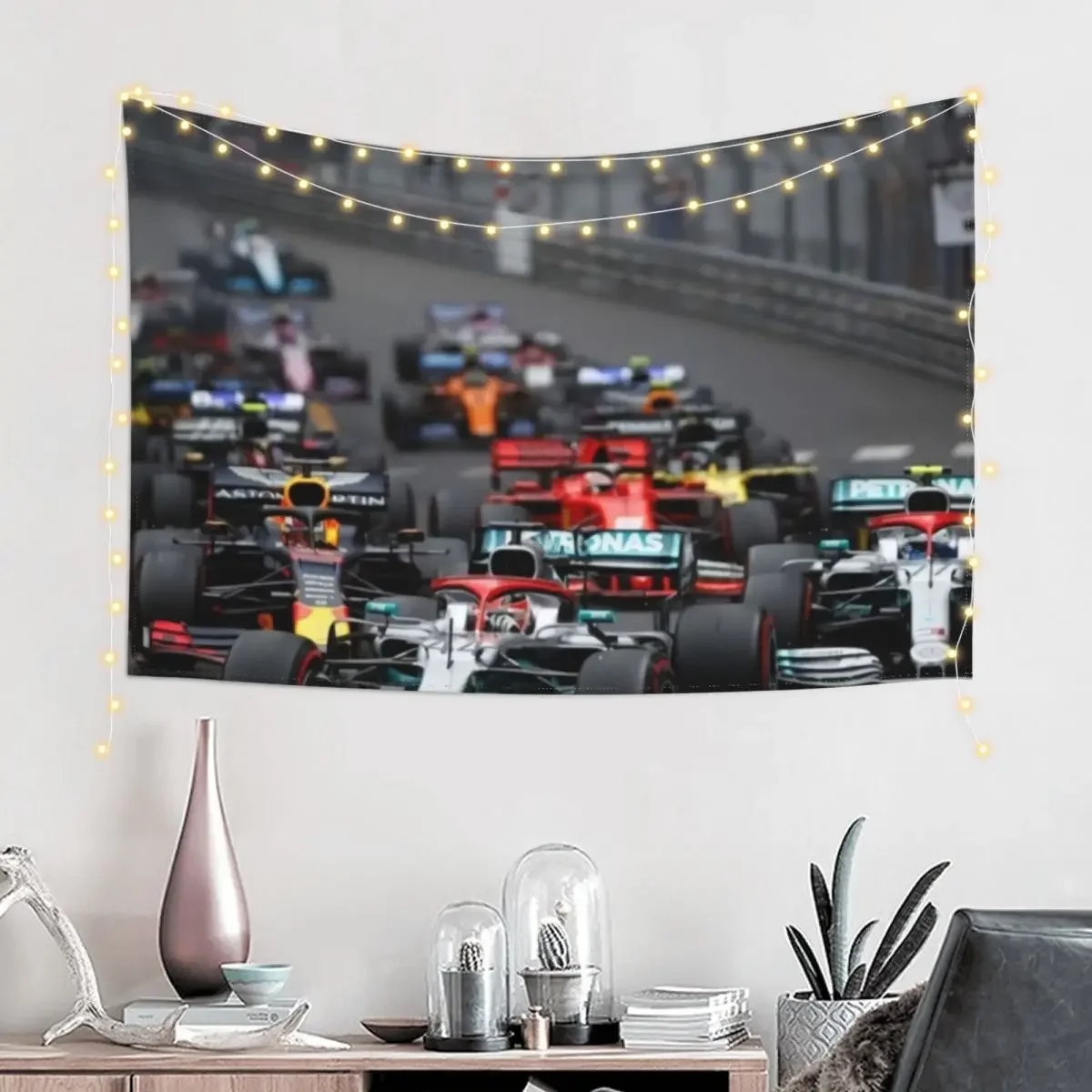 F1 Race Start Tapestry Home Decorations Room Decorations Aesthetic Tapestry