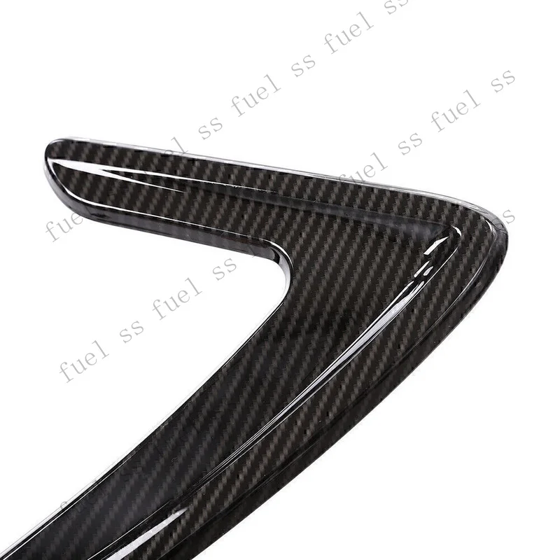S+ For BMW 3Series F30 13-18 Fender Side Air Vent Outlet Cover Trim Carbon Look 4