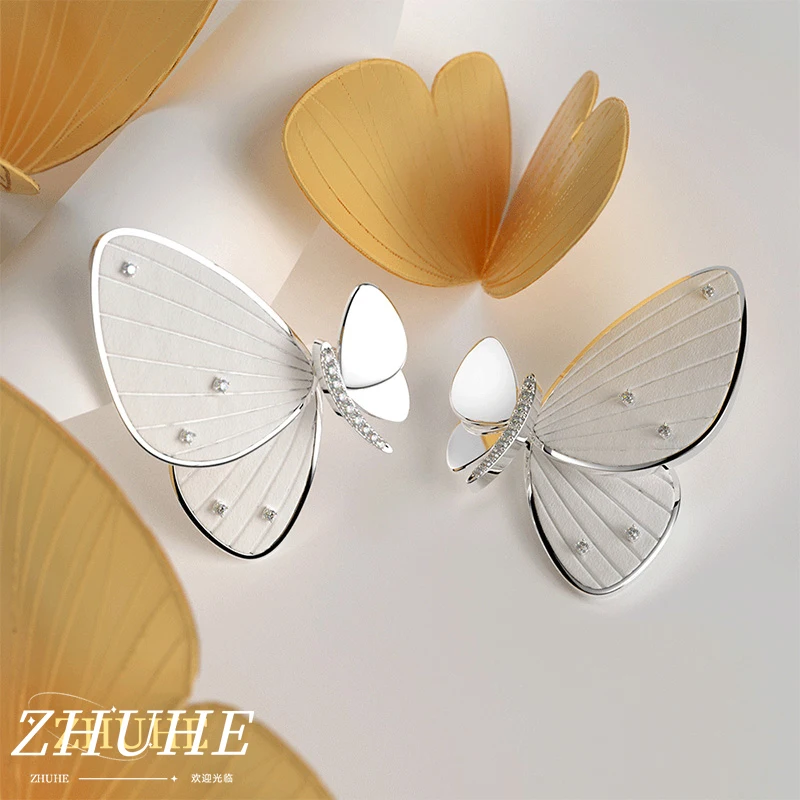 

Butterfly Stud Earrings, Sweet And Cool Copper Alloy, Women's Carnival Celebration Gift