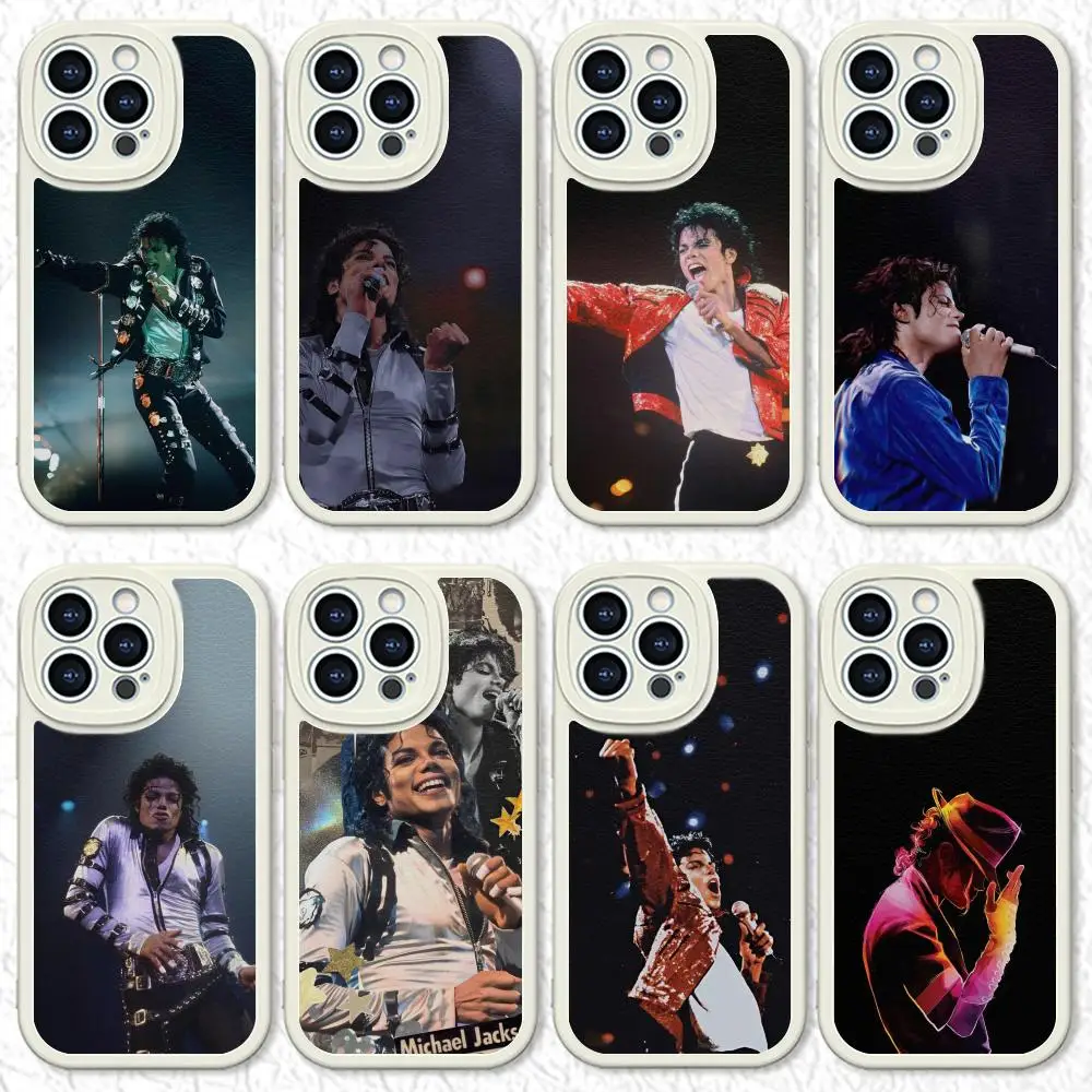 M-Michael J-Jackson Legendary Singer MAISTO Mouse Pad Lambskin Case For Iphone 16 15 14 13 11 12 Pro Max Xr X Xs 8 7 Plus