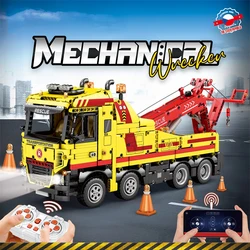 1794PCS Wrecker TECHNICAL RC Car Building Blocks Rescue Truck STEM Engineering Remote Control Car Model Bricks Kids Toys Gifts