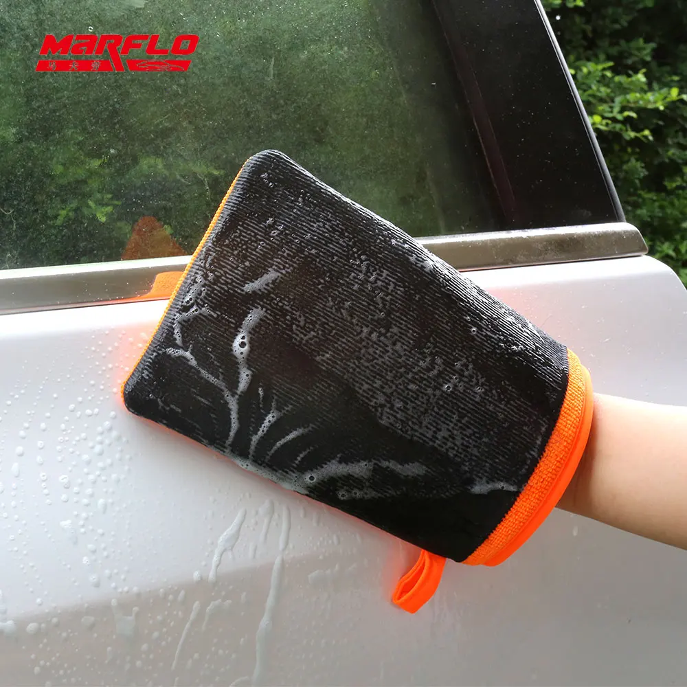 Magic Clay Bar Mitt Car Washing Glove Car Clay Cloth Surface Cleansing Towel Auto Care Cleaning Marflo Car Detailing Tools