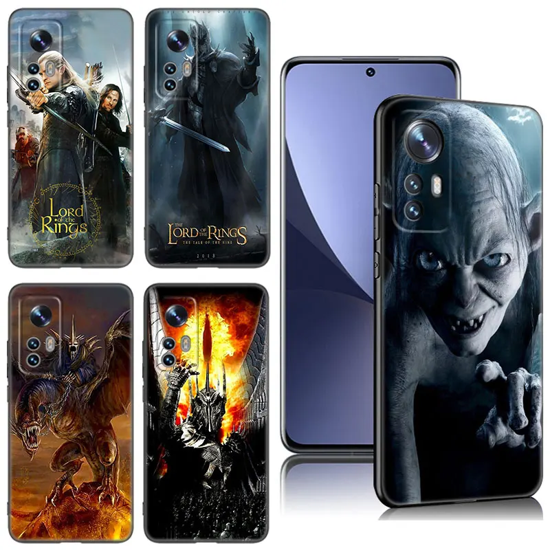 The L-Lord Of The R-Rings Black Phone Case For Xiaomi Mi 9 SE 8 10 10T 11 12 13 Lite 9T 11T 12S 12T 13T 14 Pro 5G NE 11i 12X