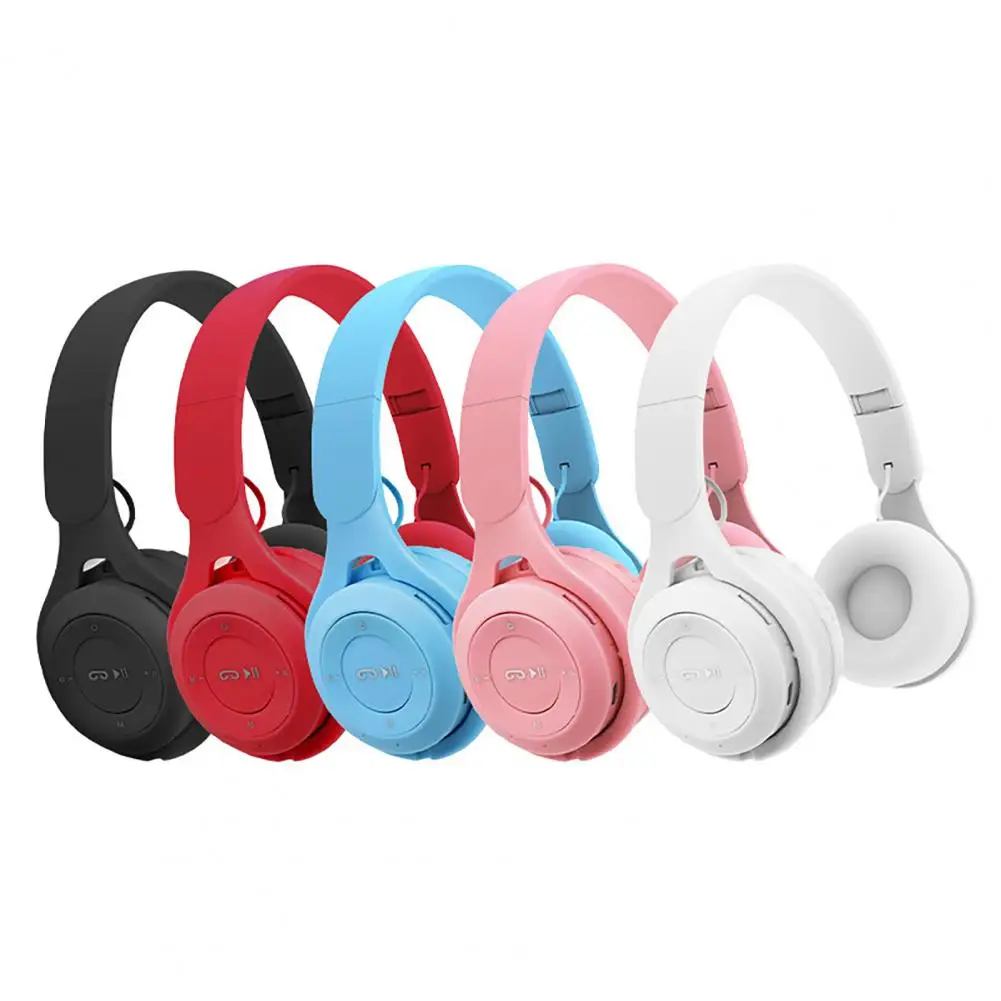 Useful Wireless Headset Soft Ear Pads Wireless Headphone Large Battery Life Comfortable