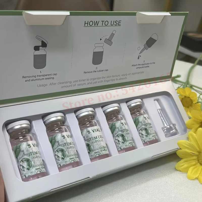 Korea Niacinamide Collagen Herbalextracts Beginner Starter Kit Whitening Deep Hydration Face Skin Care Serum 10ml*5 Vials