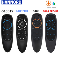 Hannord G10S PRO BT Voice Remote Control 2.4G With BT5.0 Wireless Air Mouse Gyroscope Smart Remote Backlit For Android TV Box