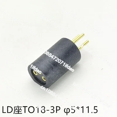 Laser Diode Test Base TO-18 5.6mm LD Test Base Three Pin Socket Black