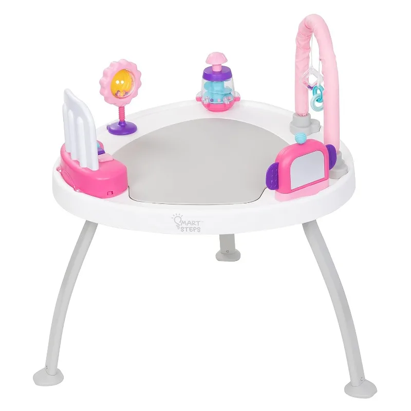

3-в-1 Bounce N' Play Activity Center Plus с обучающими игрушками STEM, принцесса розового цвета