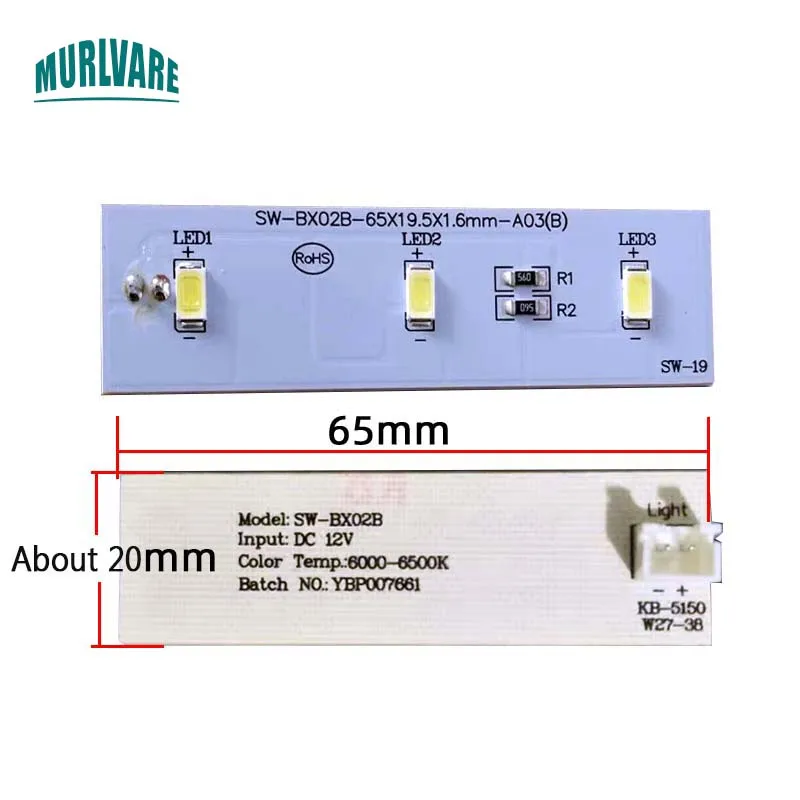 Universale SW-BX02B luce di refrigerazione LED Light Board Light Strip per TCL Electrolux Homa Frestech frigorifero YBP007661