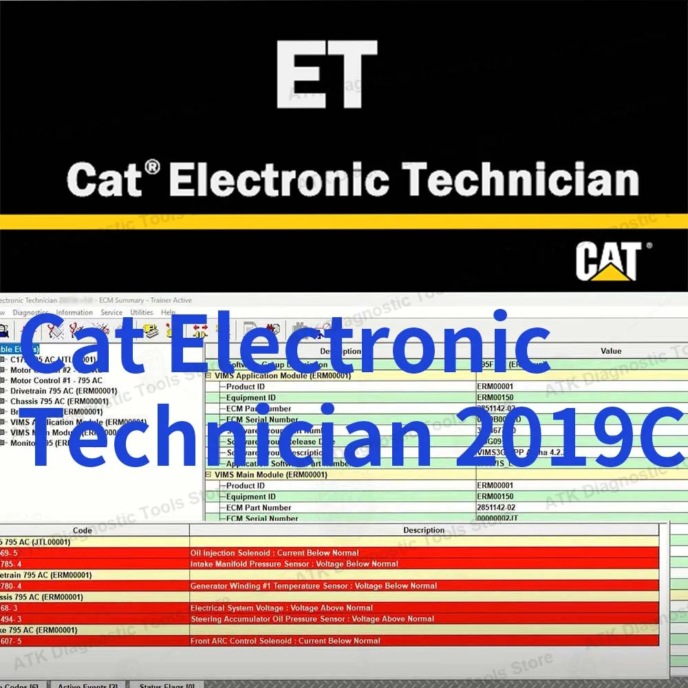 

2024 Hot For cat ET 2019C with Free Keygen diagnostic program for Red Caterpillar Electronic Technician