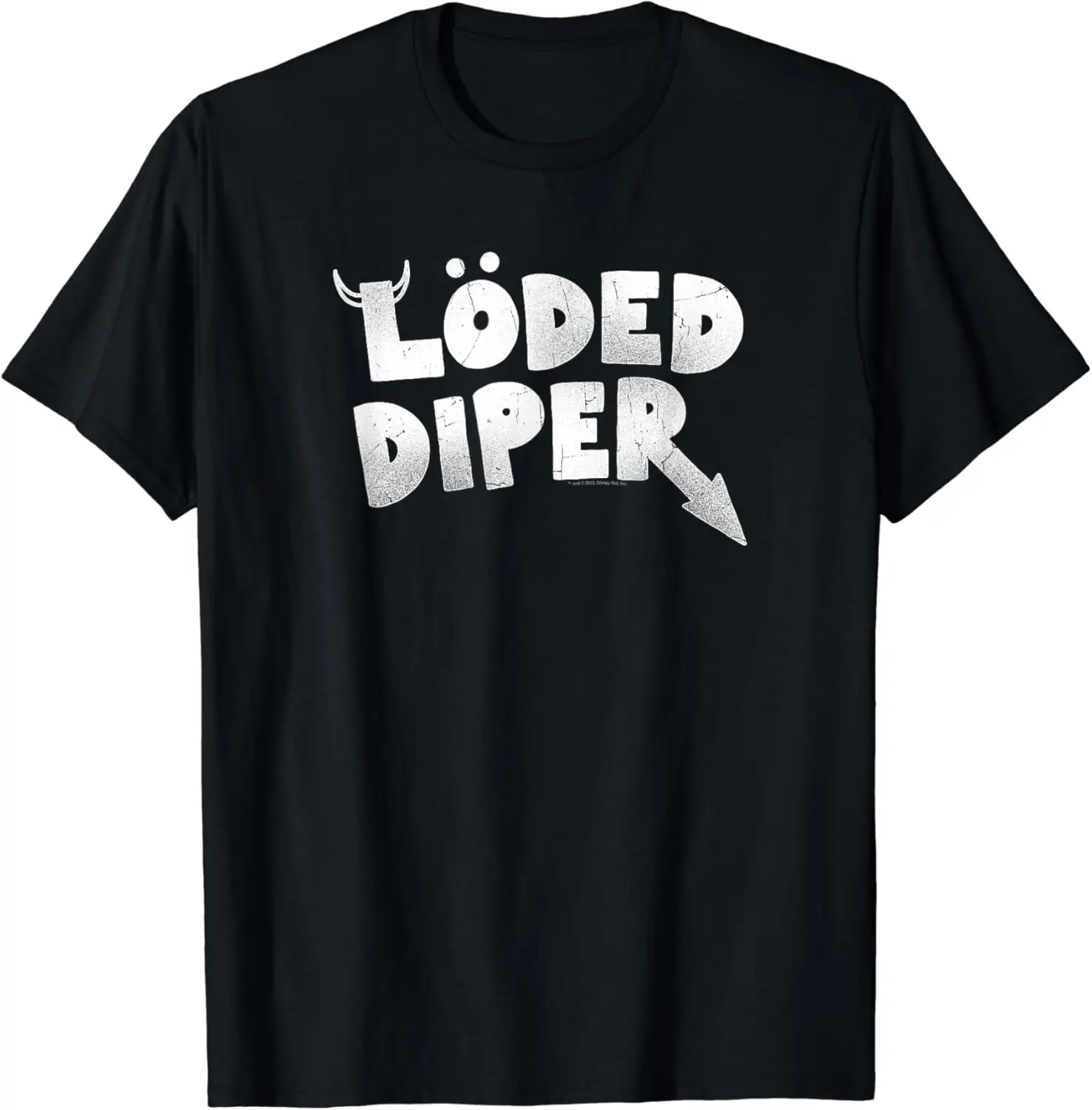 Diary of a Wimpy Kid LÖDED DIPER Distressed Logo T-Shirt Men Women Clothes Oversized Cotton Tees