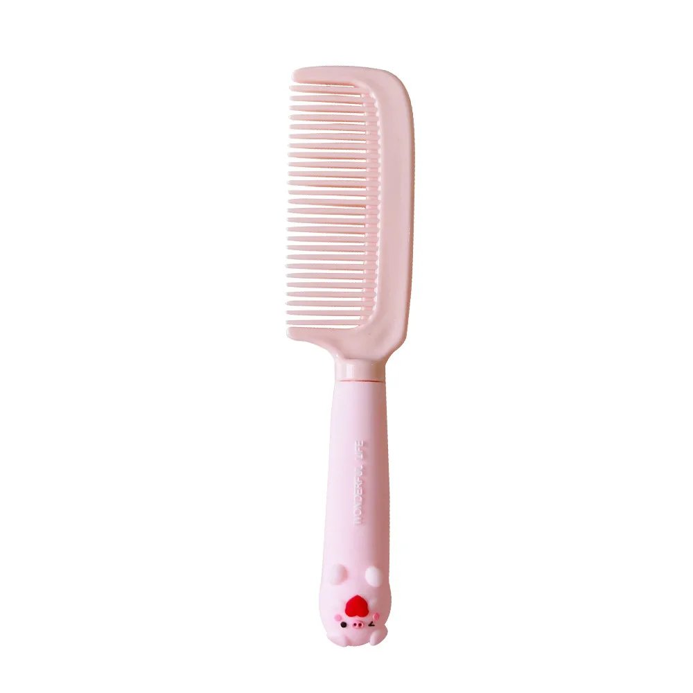 1pc Cute Cartoon Baby Comb for Baby Girsl Kawii Silicone Plastic Comb Soft Handle Kid Hair Brush for 4-18 Years Little Girls