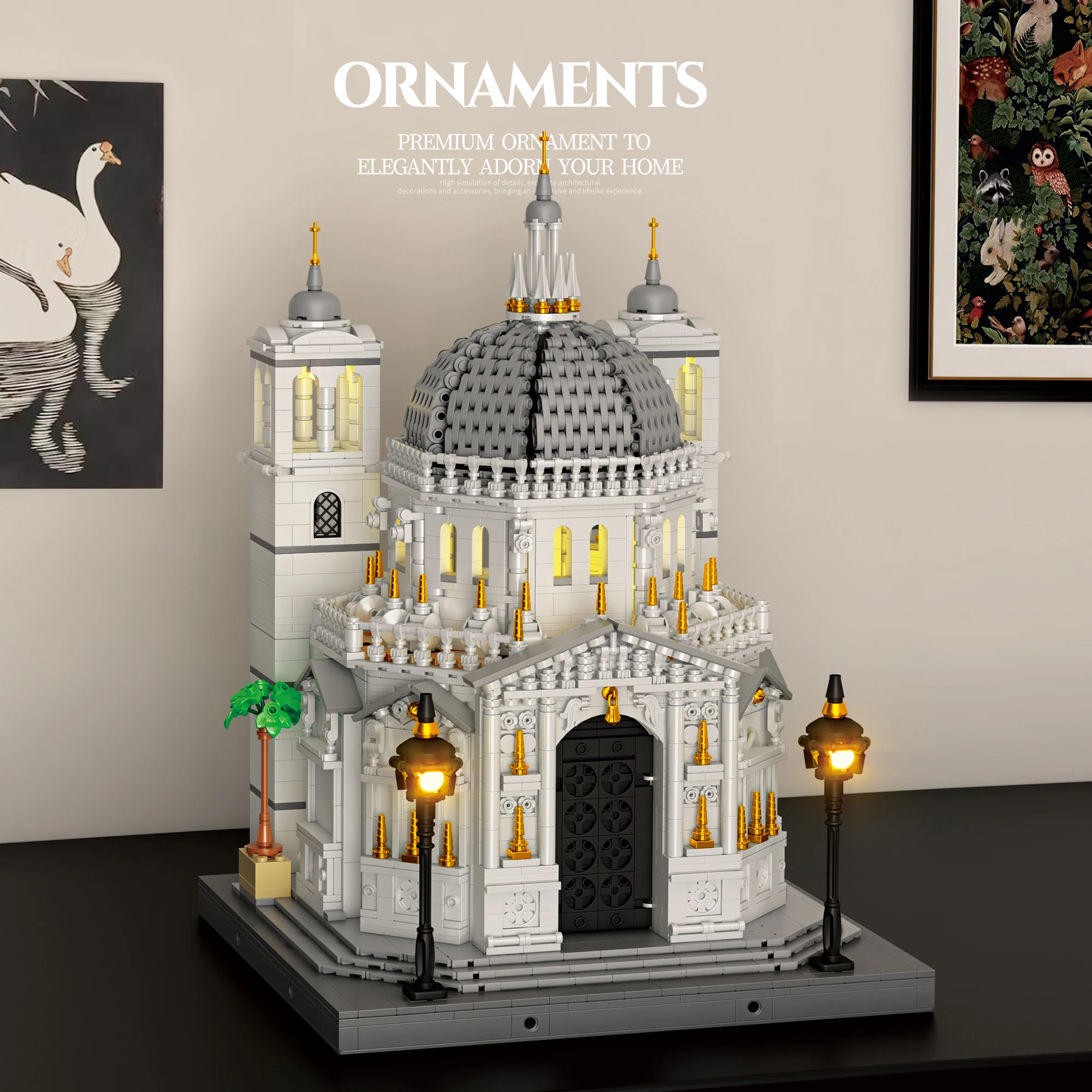 Modellbausätze der Kirche Santa Maria Della Salute, Modell einer Wahrzeichen-Gebäudekollektion in Venedig, Italien, Sammelspielzeug für Erwachsene