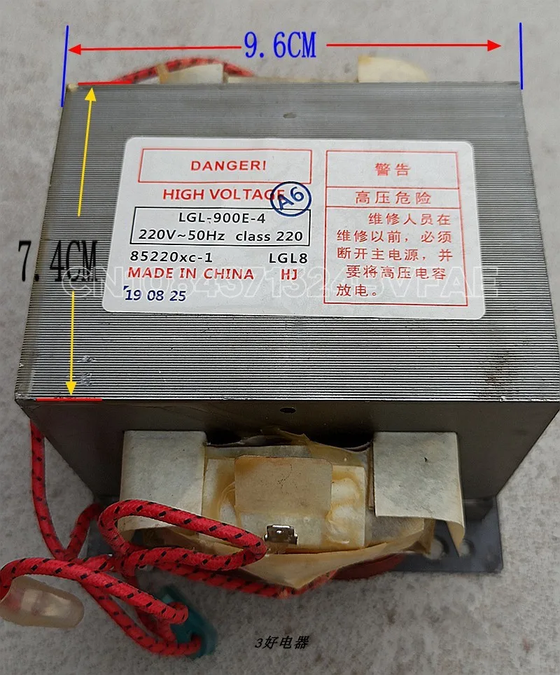 The brand new microwave transformer 900W model LGL-900E-4 can replace 801 MD-901EMR-1