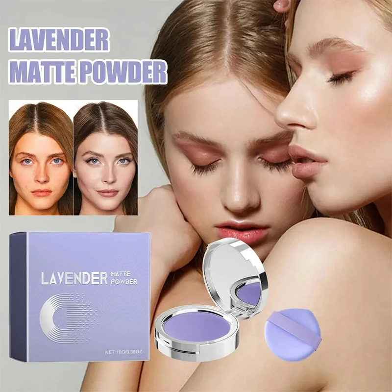 New Non-removing Matte Concealer Face Powder Cake Long-Lasting Oil Control Pressed Powder Makeup Setting Compact Powder