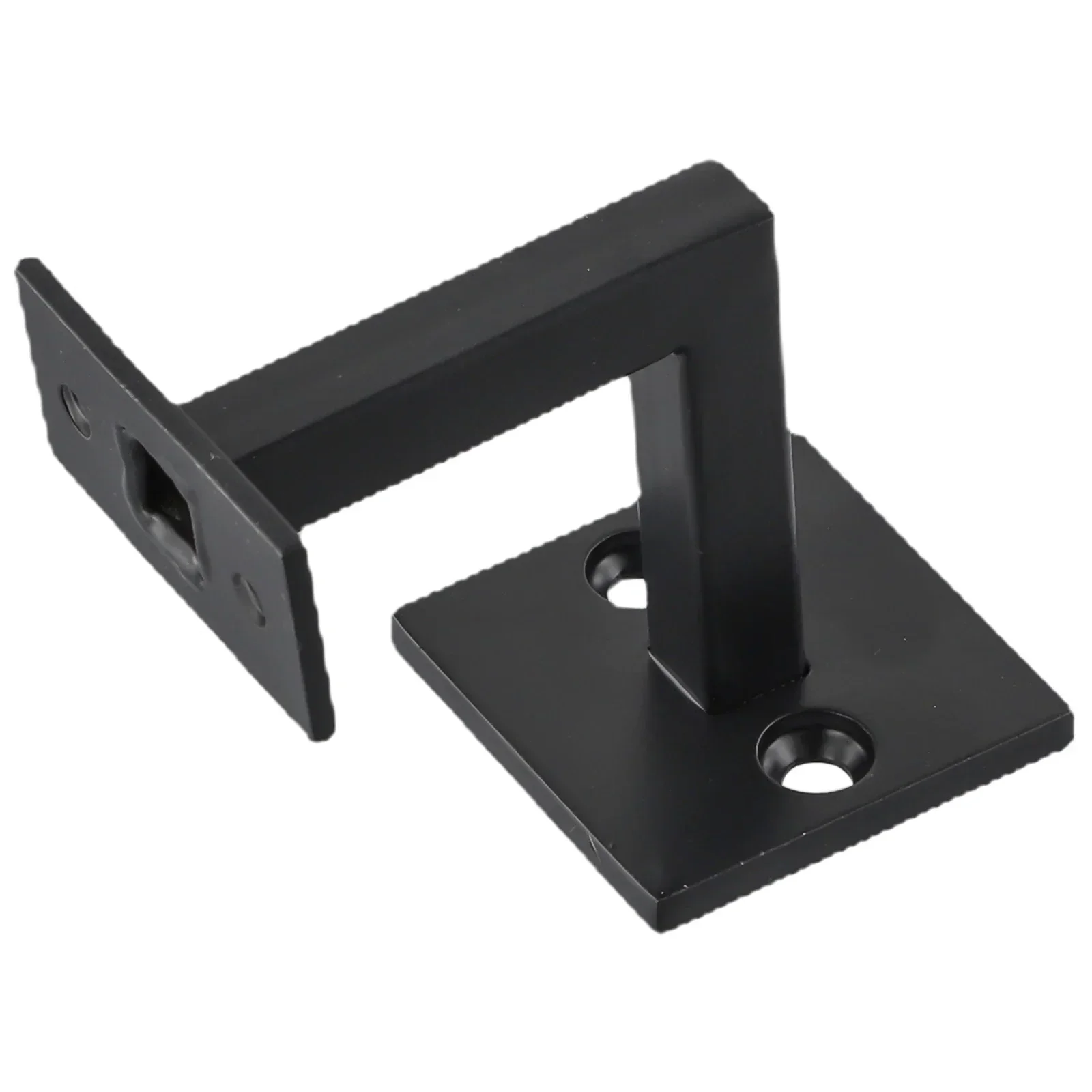 

Black Stair Handrail Bracket Railing 64*65 Wall Support Handrail Strong Connector Railing Column Fixed Wall Bracket Against The