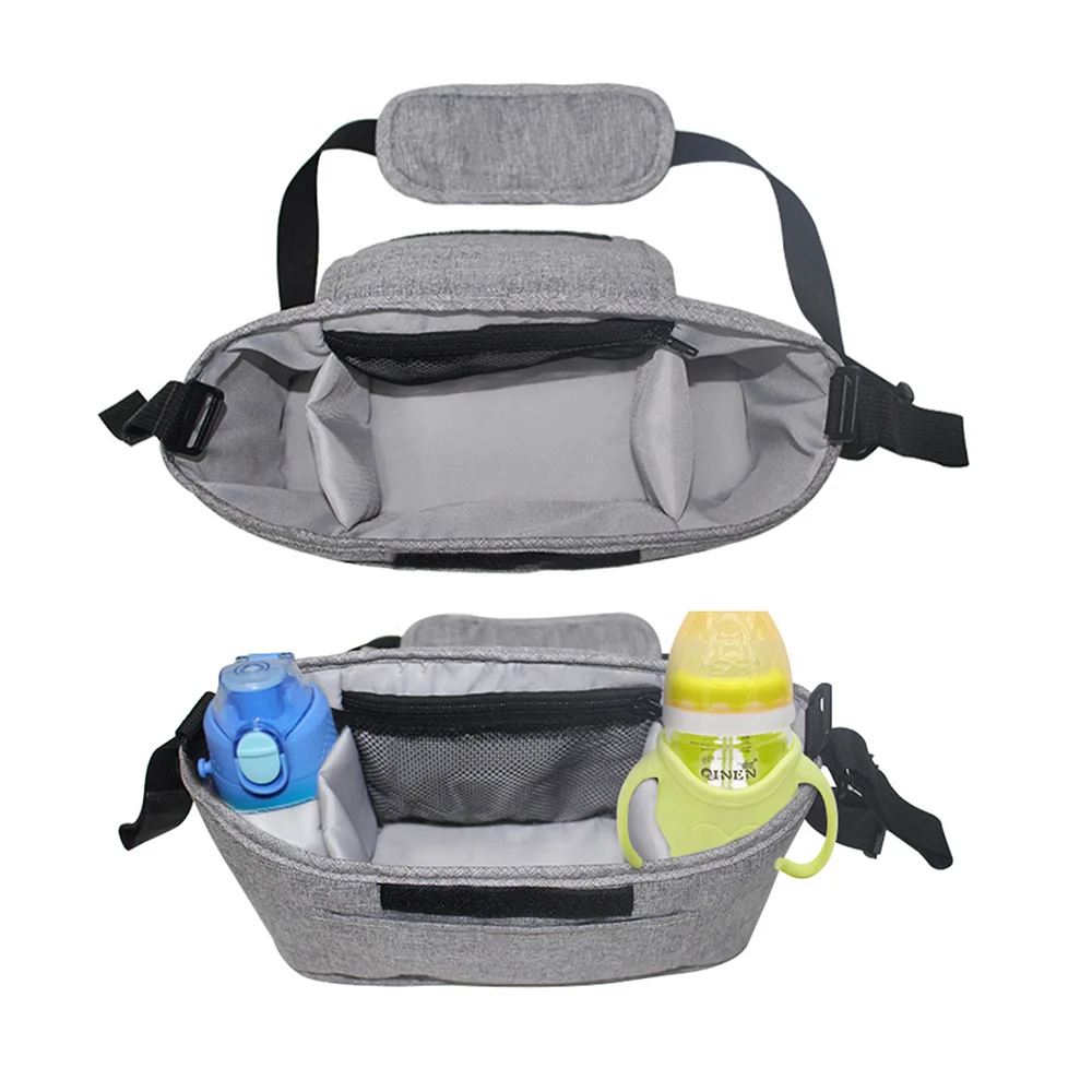 Baby Kinderwagen Hängenden Beutel Lagerung Tasche Multifunktionale Flasche Wasser Tasse Halter Pram Reise Veranstalter