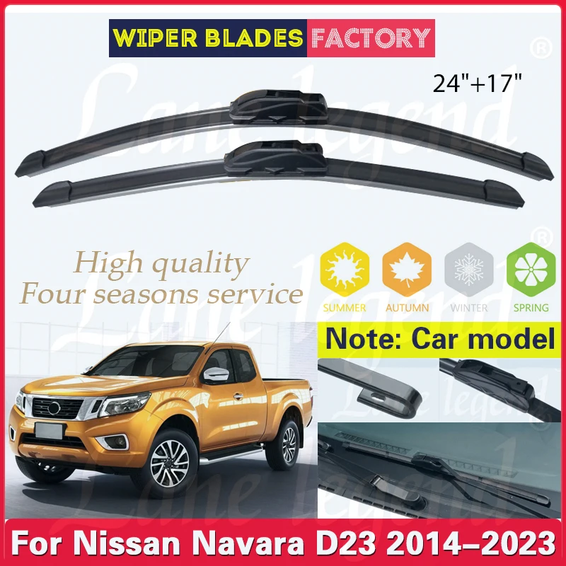 Car Wiper Blade For Nissan NP300 Navara Frontier D23 2014 - 2023 Front Windshield Windscreen Rain Brush Car Accessories 24\