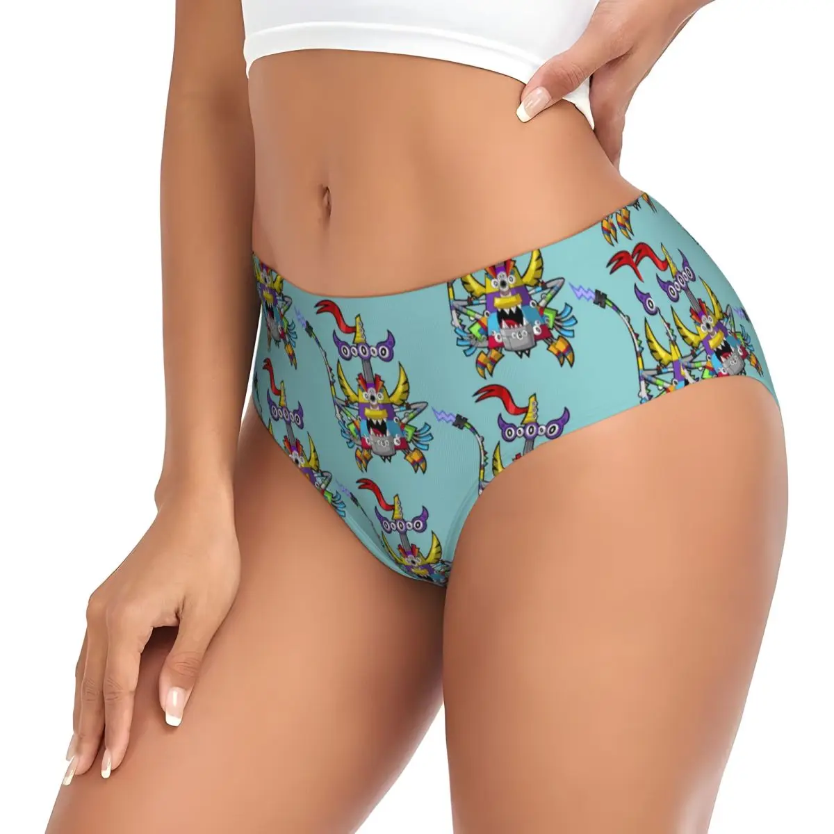 مخصص الكرتون Mixels لعبة سراويل قصيرة النساء الراحة الأمريكية الرسوم المتحركة التلفزيون الملابس الداخلية #3